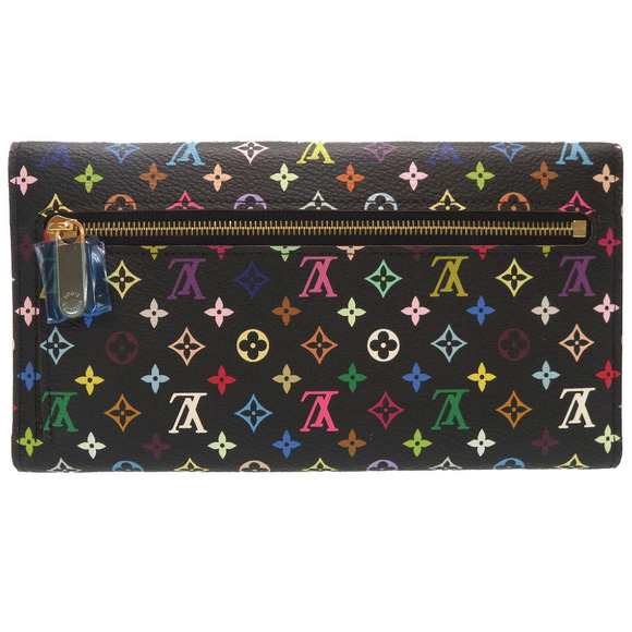 Louis Vuitton Monogram Multicolor Portefeuille Eugenie Noir Long Wallet Black LV - Picture 2 of 7